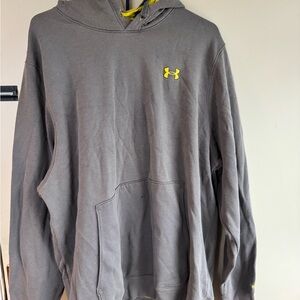 Under Armour Gray Hoodie with Yellow Logo